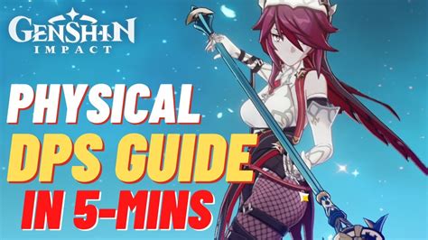 ~ ROSARIA PHYSICAL DPS Build/Guide in 5 Minutes ~ Genshin Impact - Genshin Impact videos