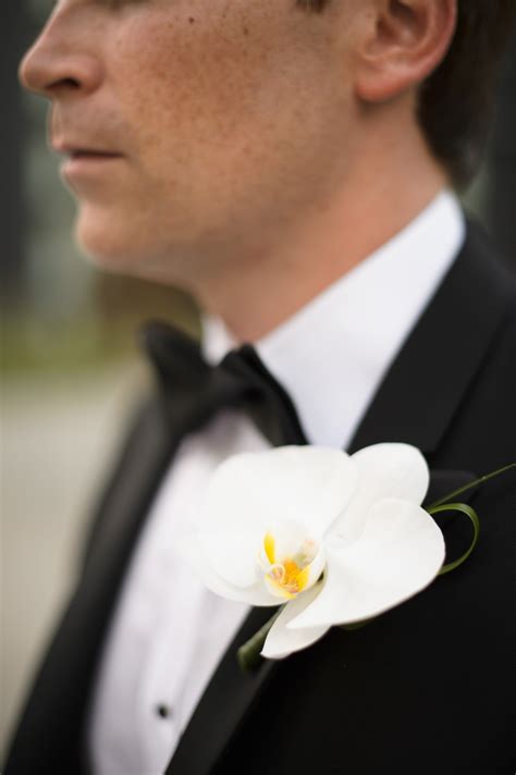 White Orchid Boutonniere