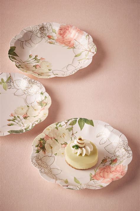 Corsage Paper Plates (12) | Floral paper plates, Paper plates, Wedding plates