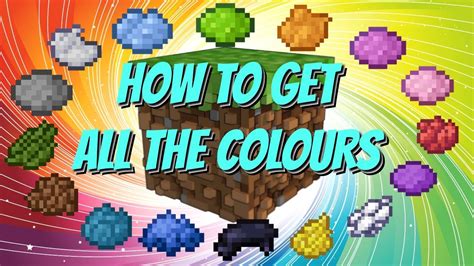 All the Dyes in Minecraft: How to Find All Dye Colours | Minecraft Java and Bedrock (Avomance ...