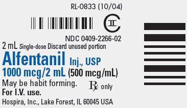 Alfentanil - FDA prescribing information, side effects and uses