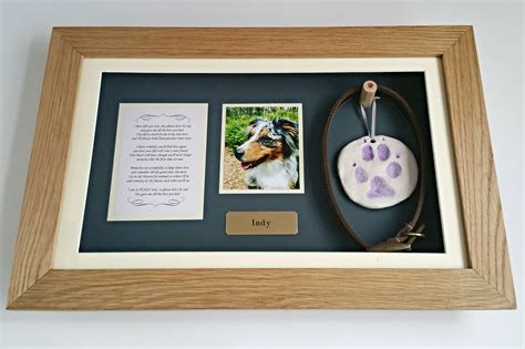 Pet Memorial Shadow Box Frame | Panoramic – Yewleaf Wishes