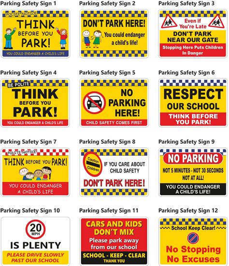 School No Parking Safety Signs - Signs 4 Schools