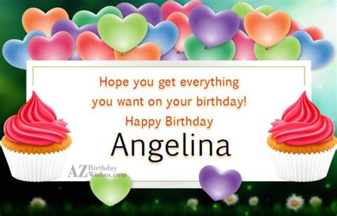 Happy Birthday Angelina - AZBirthdayWishes.com