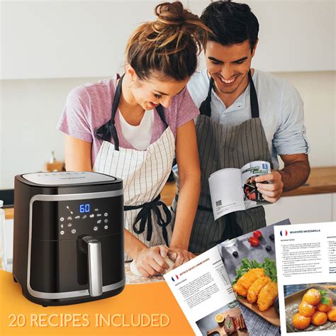 Aigostar Smart Cube - Friteuse à air intelligente sans huile. 1900W, 7L. Mode manuel, écran ...