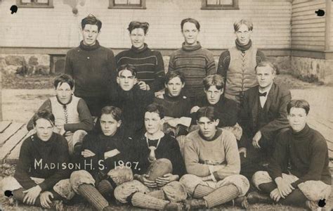 Madison High School Football Team Wisconsin Postcard