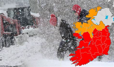 Snow Ireland Met Eireann warning: What time will Storm Emma hit Dublin and Cork? | Weather ...