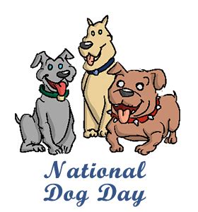 National Dog Day in the US - Monday, August 26, 2024