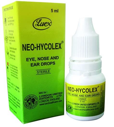 Neo-Hycolex Drops – Luex Healthcare