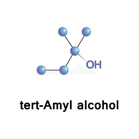 Tert Amyl alcohol vector illustratie. Illustration of giftig - 84855118