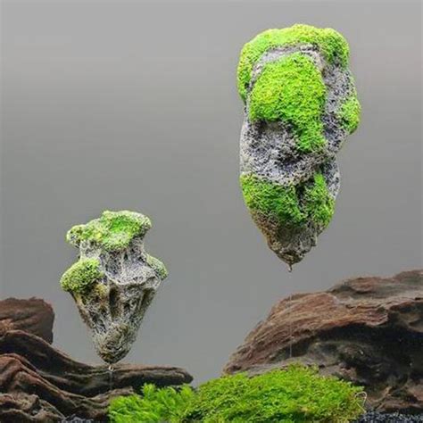 1 Pcs Aquarium Floating Rock Suspended Stone For Fish Tank Landscape Decoration | eBay