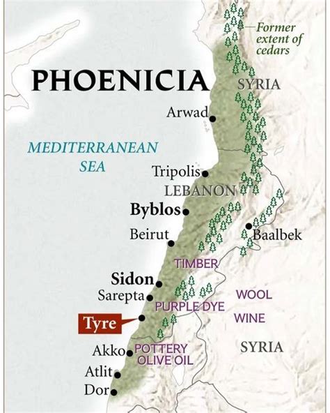 Ancient Phoenicia Map