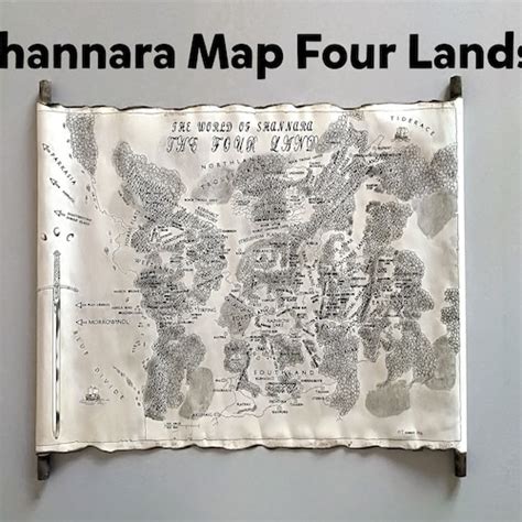 Shannara Map the Four Lands Map the Shannara Chronicles Map - Etsy