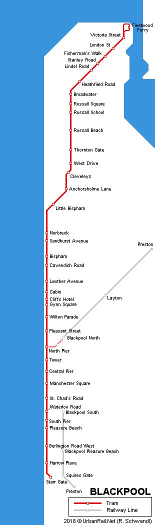 UrbanRail.Net > Europe > U.K. > England> Blackpool Tramway