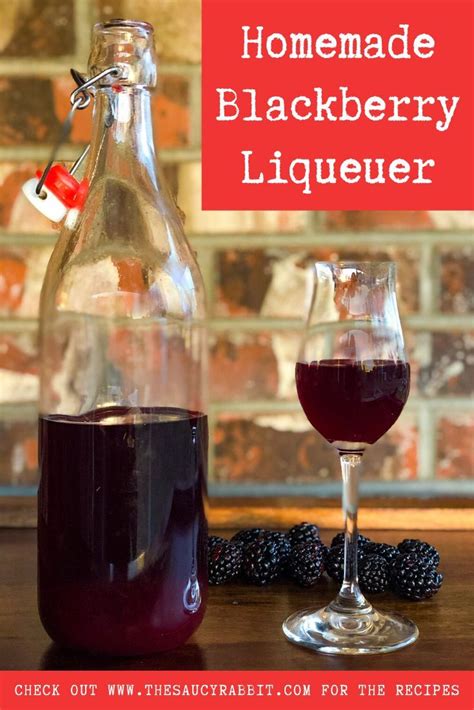 Homemade Blackberry Liqueur - The Saucy Rabbit