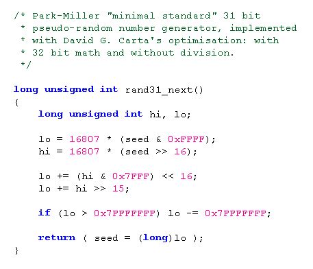 Random number generator algorithm example - proofper