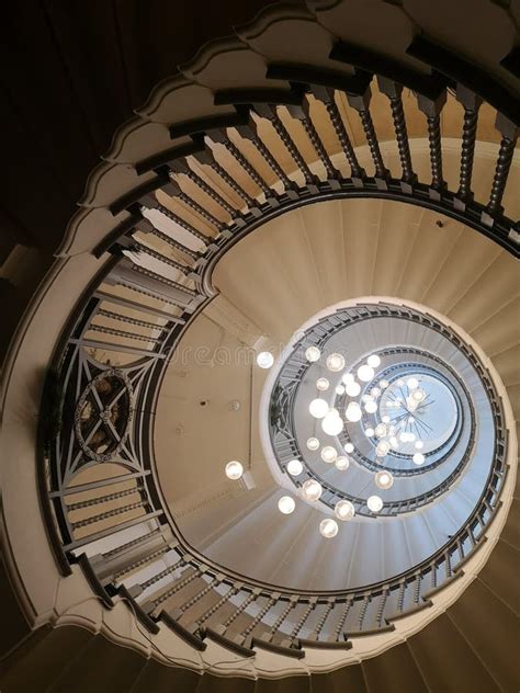 Cecil Brewer Staircase, London Stock Image - Image of estate, design ...