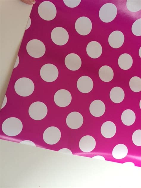 Hot Pink Polka Dot Wrapping Paper 30 inches x by PetalandForrest