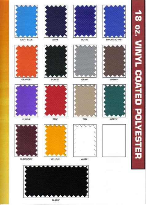 Carolina Covers - Tarp Colors