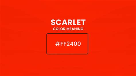 Scarlet color meaning (Feature Image) | Marketing Access Pass