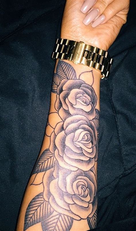 Rose Forearm Tattoo Designs