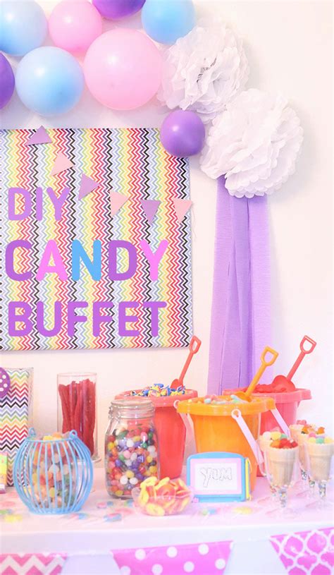 Whimsical DIY Candy Buffet Ideas | Cutefetti