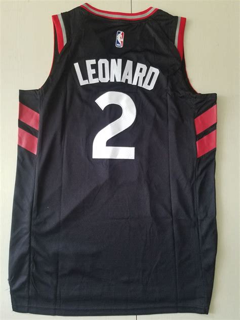 Men 2 Kawhi Leonard Jersey Black Toronto Raptors Jersey Swingman Fanatics