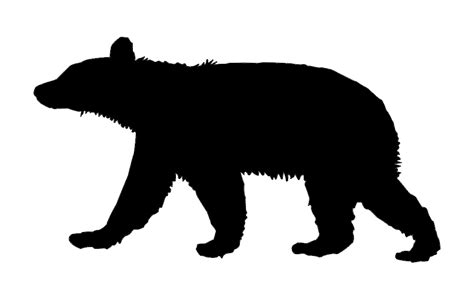 Animal Bear Silhouette Free DXF File Free Download - DXF Patterns