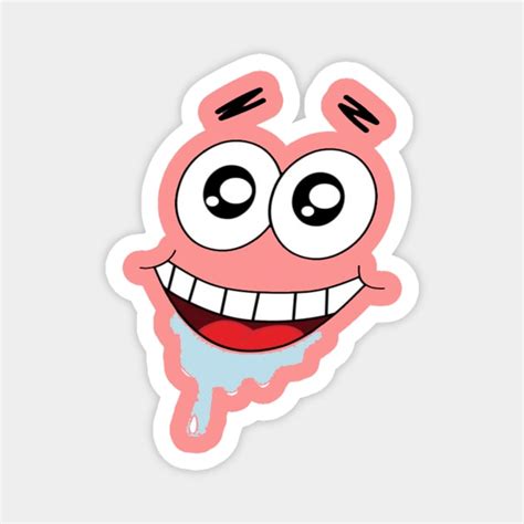 Patrick Star Drooling - Spongebob And Patrick - Magnet | TeePublic