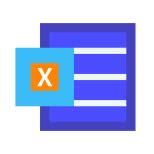 Microsoft Excel icon in Avantgarde Style