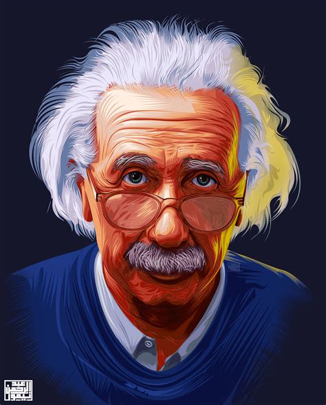 Albert Einstein Vector art on Behance