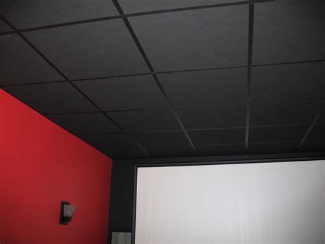 soundsulate Sound Absorbing Acoustical Drop Ceiling Tiles Black (24" x ...