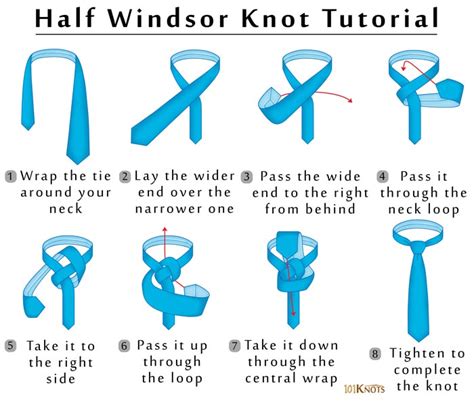 Half Windsor Knot | 101Knots