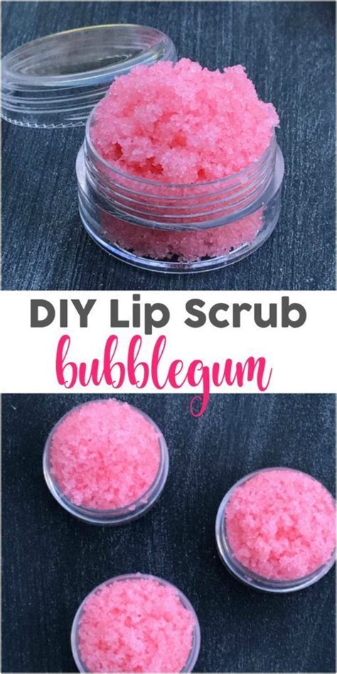 DIY Lip Scrub {Bubblegum} | Lip scrub diy, Diy lips, Sugar scrub diy