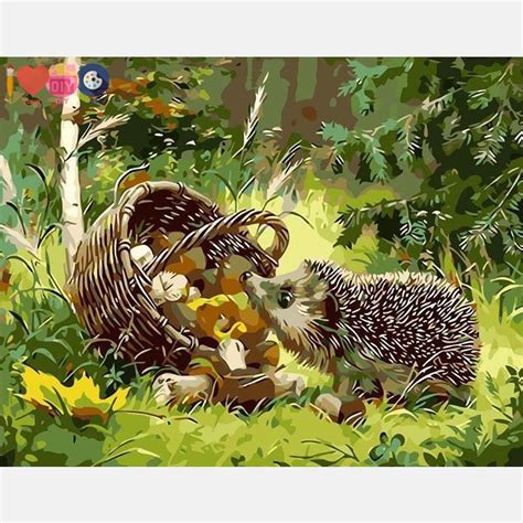 Cute Hedgehog Painting – I Love DIY Art