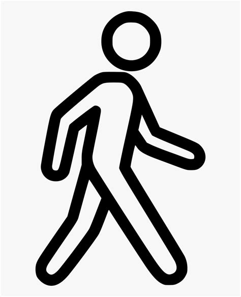 Walking - Walking Man Icon Png, Transparent Png - kindpng