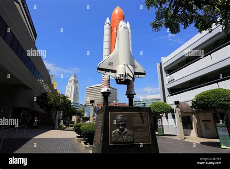 Space shuttle Challenger Memorial with the portrait astronaut Ellison Onizuka marked the ...