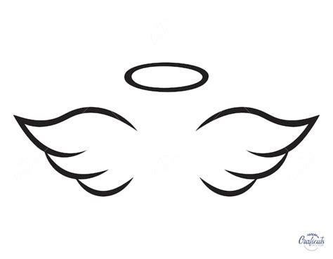 Drawing & Illustration Art & Collectibles Angel wings SVG and PNG Files ...