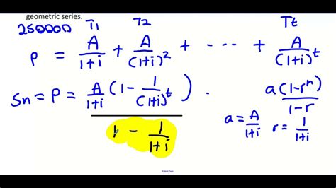 amortisation formula proof - YouTube