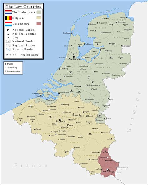 The Low Countries - Political Map by cjr413 on DeviantArt