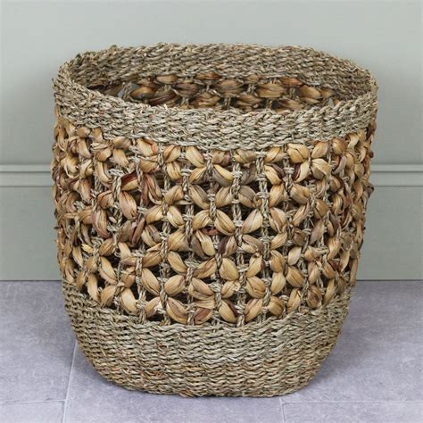 Kea Seagrass & Water Hyacinth Storage Basket - The Basket Company