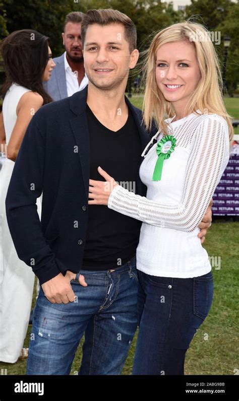 Rachel Riley, Pasha Kovalev. Pup Aid, Primrose Hill, London. UK Stock Photo - Alamy