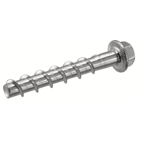 Hilti 1/4 in. x 3-1/2 in. KH-EZ Concrete and Masonry Screw Anchor (100 ...