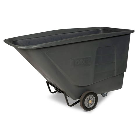 Toter Standard Duty Tilt Truck — Gray, 1.5 Cubic Yard, 1,200-Lb. Capacity, Model# UT115-00IGY ...