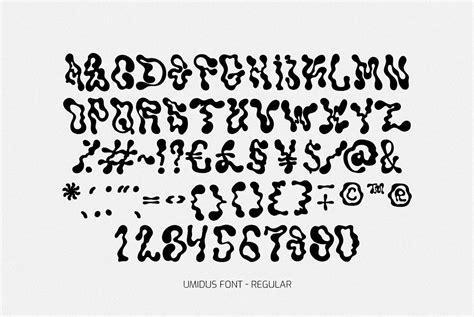 Umidus Font - Trippy Liquid Font - Design Cuts