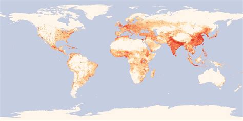 Damon Van Voorhis-Map Catalog: An example of a dot map (Using world population density)