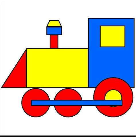 Train with shapes | Fun team building activities, Shapes preschool ...