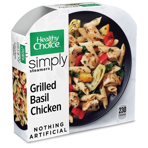 Healthy Choice Simply Steamers Frozen Dinner Grilled Basil Chicken 9.9 ...