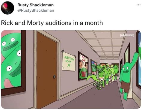 Rick and Morty auditions in a month | Rick and Morty Voice Recasting | Know Your Meme