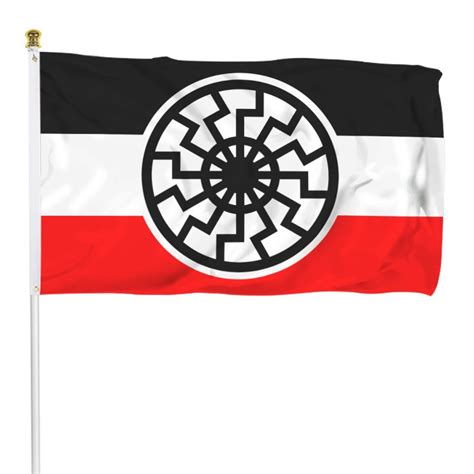 Star Wars Star Trek fans Kreigsmarine Odal Rune With Black Sun Flag Banner